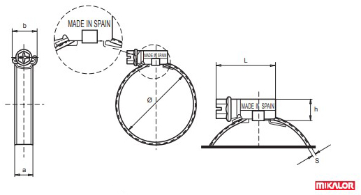 Хомут 8-12 мм Mikalor W1 (03008745)