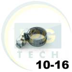 Хомут червячный 10-16 мм Norma