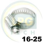 Хомут червячный Atiker 16-25 мм