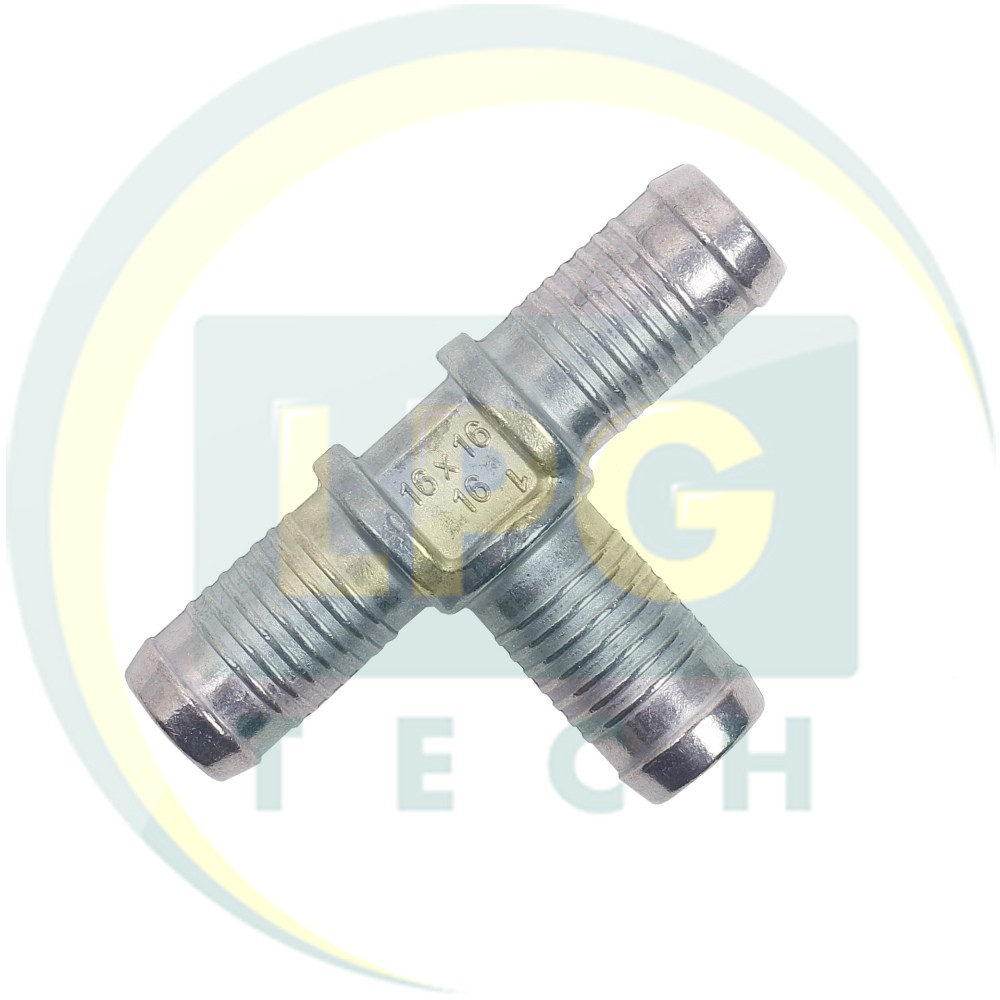 Тройник для тосола 16x16x16 мм металл