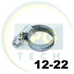 Хомут Norma червячный 12-22 мм