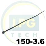 Кабельная стяжка 150х3,6 мм 100 штук