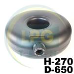 Тор. 72 литра (270х650 мм) пустотелый