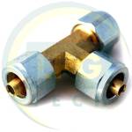 Тройник соединительный для термопластиковой трубки D8xD8xD8 мм