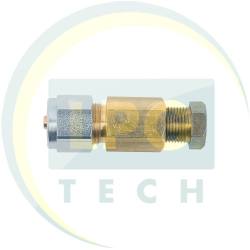 Переходник (термопластик-медь) D8-D8 гайка + ниппель (GZ-2395 A)