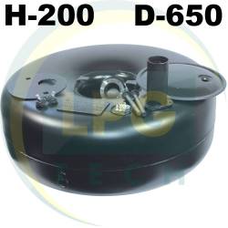 Тороидальный баллон 200 х 650 мм 51 литр Green Gas