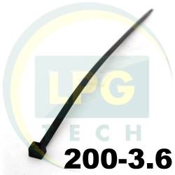 Кабельная стяжка 200х3,6 мм черная