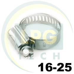 Хомут червячный Atiker 16-25 мм