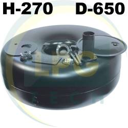 Тороидальный баллон 270 х 650 мм 72 литра Green Gas