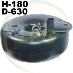 Тороидальный баллон пропан Green Gas 180х630 мм 44 литра