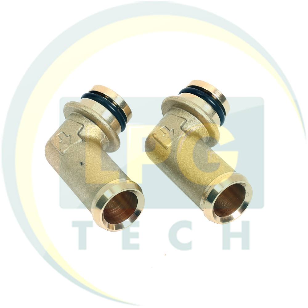 Штуцер тосольный в редуктор BRC Genius MB латунь (2 шт.)