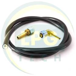 Трубка термопластиковая FARO D8 мм (2 метра со штуцерами прямой+угловой)