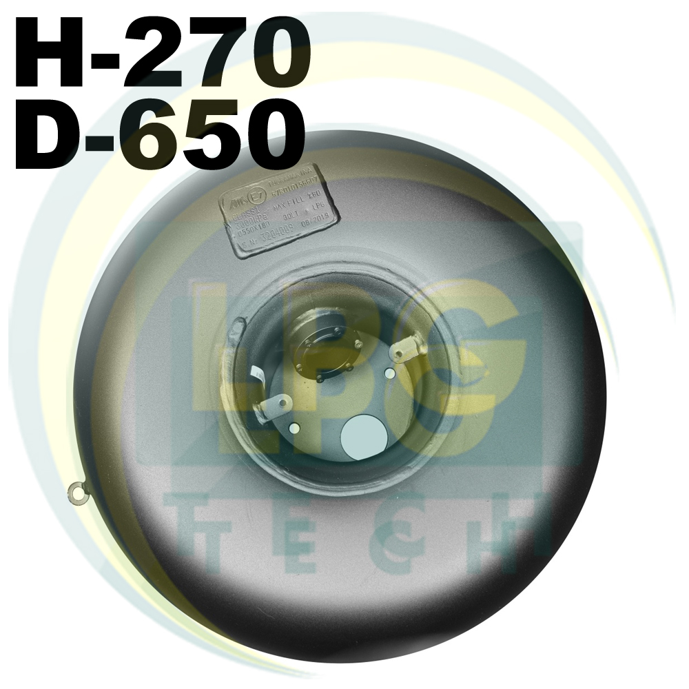 Тороидальный баллон Tugra Makina 72 литра (270х650 мм)