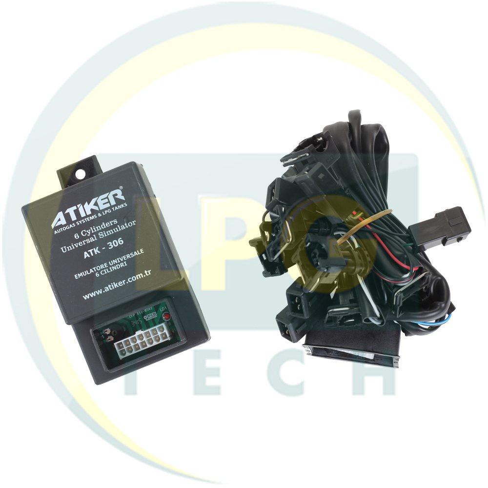 Эмулятор отключения инжектора Atiker 6 цилиндров с разъемами Europa/Bosch (K01.EM3102.06)