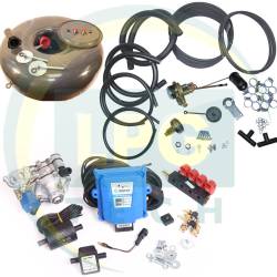 Комплект ГБО 4 поколения Zenit Blue Box/Blue Box OBD с баллоном (Редуктор на выбор, форсунки Valtek/OMVL/Tomasetto, фильтр, баллон, мультиклапан, трубки, шланги)