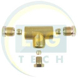 Тройник соединительный T-образный Atiker (пропан) D6xD8xD8