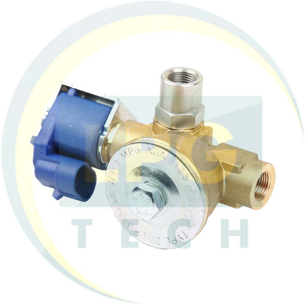 Электроклапан газа гбо Valtek вх. d8/вых. d8