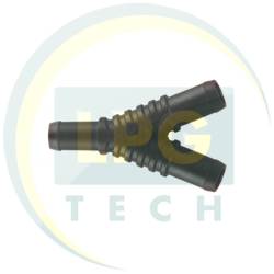 Тройник газовый Y-образный 12х12х12 мм пластиковый для гбо (TE.102)
