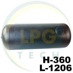 Баллон пропан цилиндрический 110 литров 360 х 1206 мм Evas