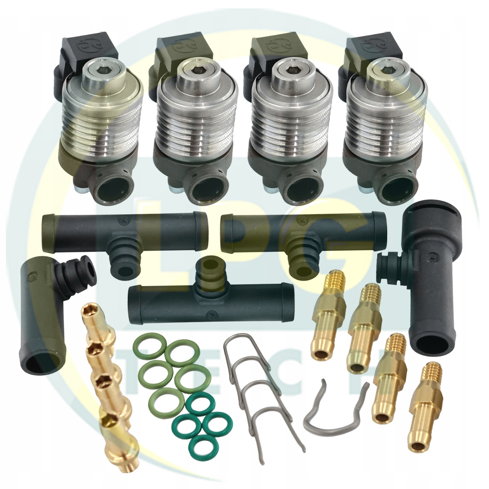 Форсунки STAG W-031 4 циліндри (з трійниками входа газу D12) (WGM2470AH-)