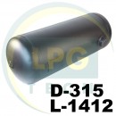 Балон пропан циліндричний Atiker 100 літрів 315 х 1412 мм