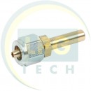 Штуцер-з'єднувач прямий для термопластикової трубки D6 мм під гайку D8 мм (GZ-5310)