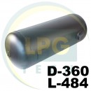 Балон пропан циліндричний Atiker 40 літрів 360 х 484 мм