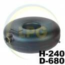 Баллон пропан Atiker 69 литров 240х680 мм под запаску наружный пустотелый