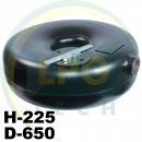 Тороідальний балон 59 літрів зовнішній 225х650 мм Green Gas