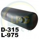 Балон пропан циліндричний 70 літрів 315 х 975 мм Green Gas