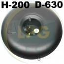 Тороїдальний балон Novogas 49 літрів 200х630 мм