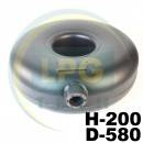 Балон газовий тороідальний Atiker 40 літрів 200х580 мм зовнішній (пропан)