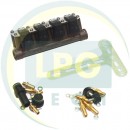 Форсунки STAG W-02 BFC 4 циліндри (80-260 к.с.) з жиклерами D1,5 мм і штуцерами в колектор (WGM2241AH)