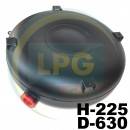 Балон пропан тороідальний Atiker 57 літрів 225х630 мм зовнішній повнотілий