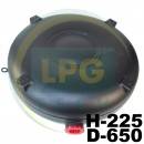 Балон пропан Atiker 62 літри 225х650 мм під запаску зовнішній повнотілий